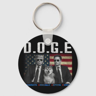 Funny D.o.g.e Doge Democrats Officially Getting Ex Key Ring