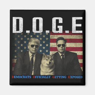 Funny D.o.g.e Doge Democrats Officially Getting Ex Magnet