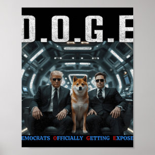 Funny D.o.g.e Doge Democrats Officially Getting Ex Poster