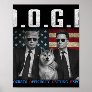 Funny D.o.g.e Doge Democrats Officially Getting Ex Poster