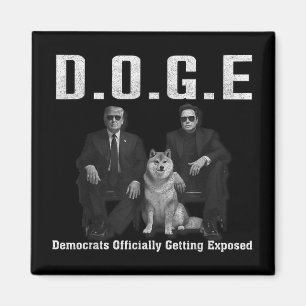 Funny D.o.g.e Doge Democrats Officially Getting Magnet