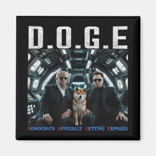 Funny D.o.g.e Doge Democrats Officially Getting Magnet