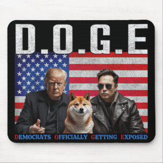Funny D.o.g.e Doge Democrats Officially Getting Mouse Pad