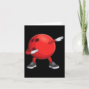 Funny Dab Bowling Ll Bowler Bowling Player Kids Bo Card