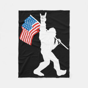 Funny Dabbing 4th Of July Bruh Usa Pixel Gamer Boy Fleece Blanket