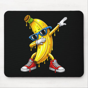 Funny Dabbing Banana Lover Usa Drip Kids Boys Mouse Pad