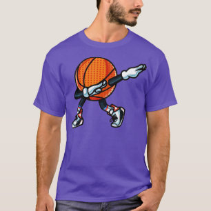 Funny Dabbing Basketball Dance With Shoes Mascot P T-Shirt