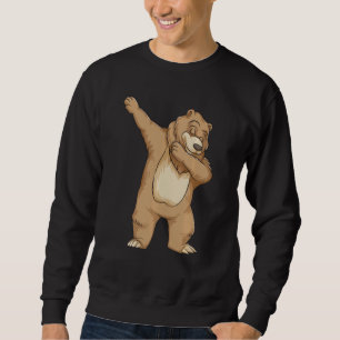 Funny Dabbing Bear Cute Teddy Dance Boys Girls Sweatshirt