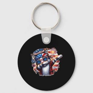 Funny Dabbing Cat With Bandanna American Sungles F Key Ring