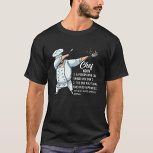 Funny Dabbing Chef Definition Cook Chef T Shirt