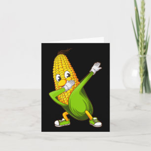 Funny Dabbing Corn Gift Cute Dancing Farmers Men W Card