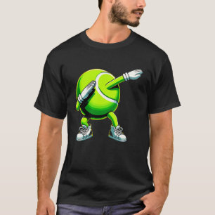 Funny Dabbing Dab Tennis Ball Joke Tee Tennis Play