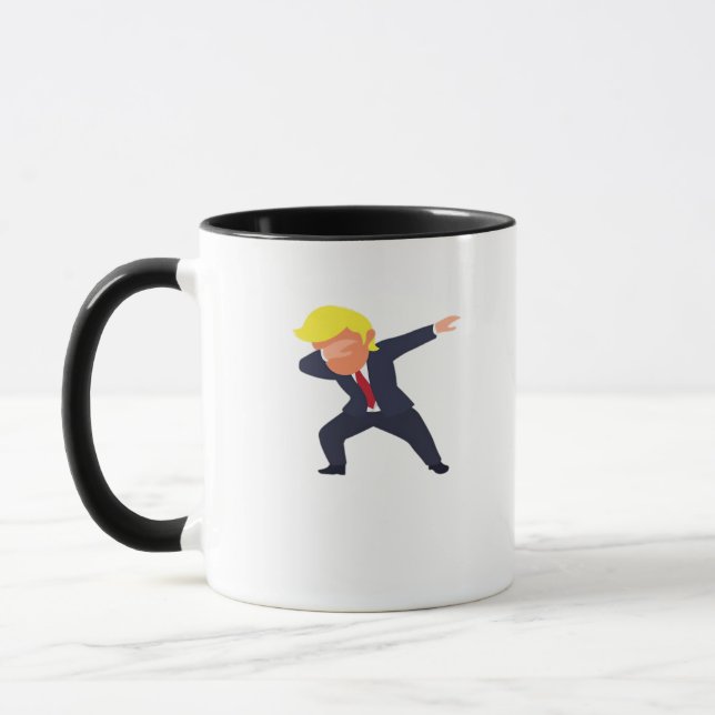 Funny Dabbing Design Classic Mug (Left)