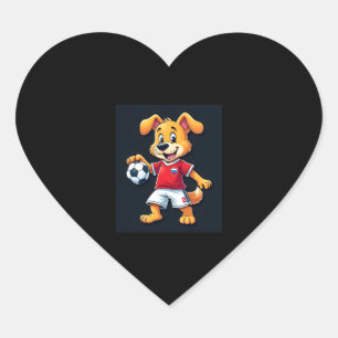Funny Dabbing Dog Russia Soccer Jersey Russian Foo Heart Sticker