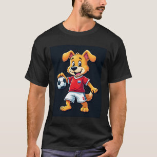 Funny Dabbing Dog Russia Soccer Jersey Russian Foo T-Shirt