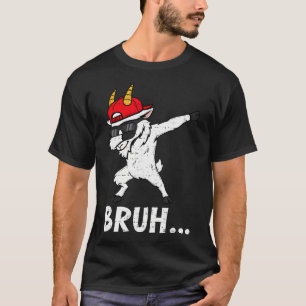Funny Dabbing Goat Bruh Bro Dab Meme Humour Men ns T-Shirt