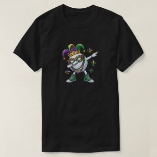 Funny Dabbing Golf Ball Mardi Gras Jester Hat T-Shirt