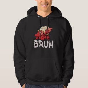 Funny Dabbing Hermit Crab Bruh Meme Ocean Men Wome Hoodie