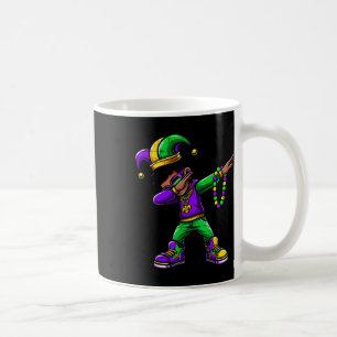 Funny Dabbing Mardi Gras For Black Boy Outfit Jest Coffee Mug