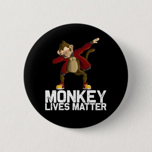 Funny Dabbing Monkey 6 Cm Round Badge