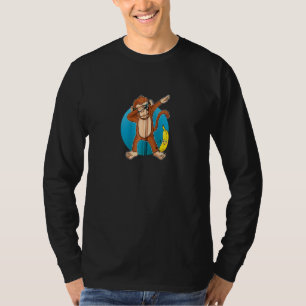 Funny Dabbing Monkey Dab Dance Monkey Zip T-Shirt