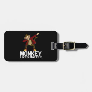 Funny Dabbing Monkey Luggage Tag