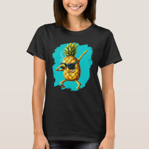 Funny Dabbing Pineapple Aloha Sunglasses Beach Dan T-Shirt
