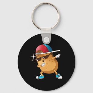 Funny Dabbing Potato Gift Cool Dancing Spuds Hip-h Key Ring