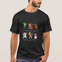 Funny Dabbing Santa Elf Reindeer Polar Bear Snowma