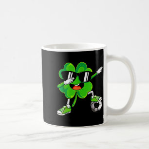 Funny Dabbing Shamrock Soccer St Patrick Men Boy K Coffee Mug