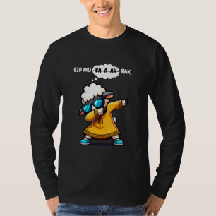 Funny Dabbing sheep Eid Mu-ba-a-ah-rak Eid al Adha T-Shirt