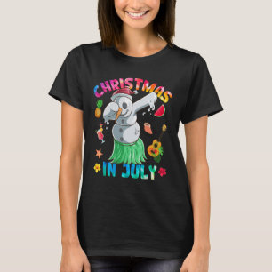 Funny Dabbing Snowman Christmas In July Tie Dye Su T-Shirt