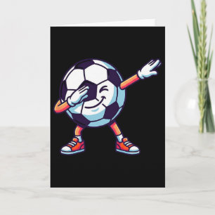 Funny Dabbing Soccer Ll Cartoon Sport Gift Kids Bo Card