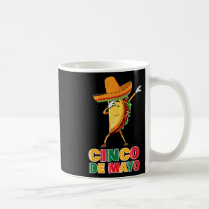 Funny Dabbing Taco Sombrero Kids Party Fiesta Cinc Coffee Mug
