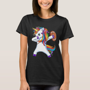 Funny Dabbing Unicorn American Football Gift For G T-Shirt