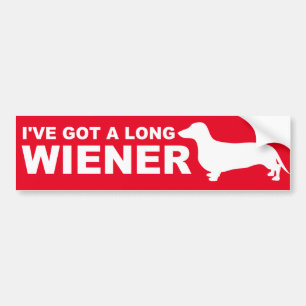 Funny Dachshund (AKA Wiener Dog) Quote Bumper Sticker