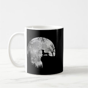 Funny Dachshund And Moon Halloween Dog Lover Coffee Mug