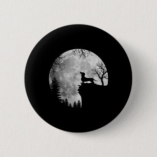 Funny Dachshund And Moon Halloween Dog Lover Costu 6 Cm Round Badge