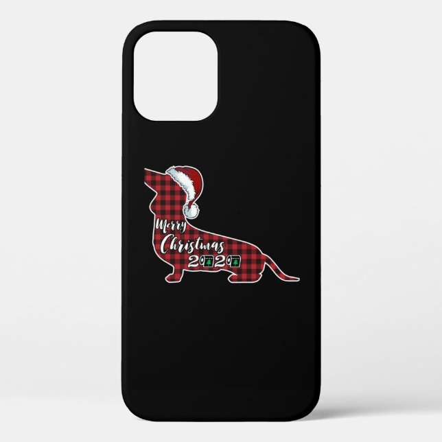 Funny Dachshund Dog Christmas Case-Mate iPhone Case (Back)