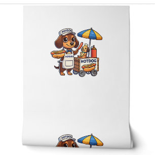 Funny Dachshund Dog Doxie Sausage Hotdog Sandwich  Wallpaper