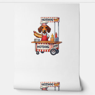 Funny Dachshund Dog Hotdog Sandwich Weenie Sausage Wallpaper