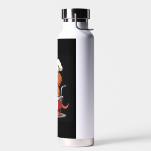 Funny Dachshund Dog Hotdog Sandwich Weenie Sausage Water Bottle