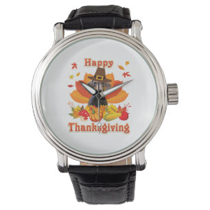 Funny Dachshund Dog Thanksgiving Fall Autumn Watch