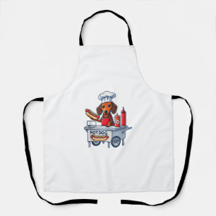 Funny Dachshund Dog Weenie Sausage Hotdog Sandwich Apron