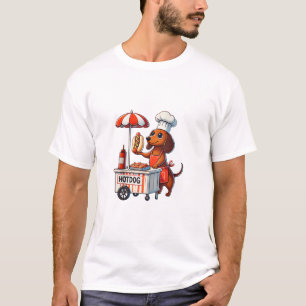 Funny Dachshund Dog Weenie Sausage Hotdog Sandwich T-Shirt