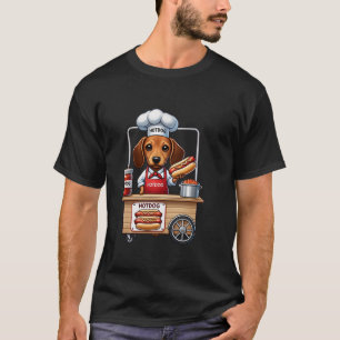 Funny Dachshund Dog Weenie Sausage Hotdog Sandwich T-Shirt