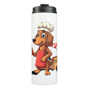 Funny Dachshund Dog Weenie Sausage Hotdog Sandwich Thermal Tumbler