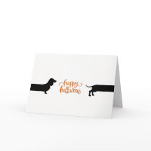 Funny dachshund Halloween