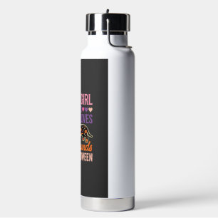 Funny Dachshund Halloween Pumpkin Dog Lover Water Bottle
