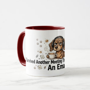 Funny Dachshund Meeting Mug